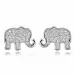 olifant oorbellen in zilver
