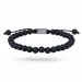 Nordahl andersen zwart onyx armband in leren