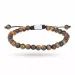 NORDAHL ANDERSEN armband in staal bruin tijgeroog