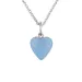 NORDAHL ANDERSEN hart blauwe caledoniet ketting in gerodineerd zilver blauwe caledoniet