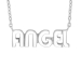 NORDAHL ANDERSEN engel ketting in gerodineerd zilver