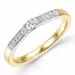 diamant ring in 14 karaat goud-en witgoud 0,15 ct