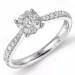 diamant ring in 14 karaat witgoud 0,10 ct 0,36 ct