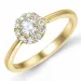 rond diamant ring in 14 karaat goud 0,20 ct 0,15 ct