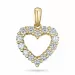 hart diamanten hanger in 14 caraat goud 0,84 ct