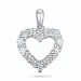hart diamanten hanger in 14 caraat witgoud 0,84 ct