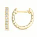 12 mm diamant creool in 14 karaat goud met diamant 