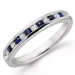 Saffier briljant ring in 14 karaat witgoud 0,17 ct 0,14 ct