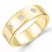 diamant ring in 14 karaat goud 0,20 ct