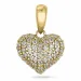 hart diamant hanger in 14 caraat goud 0,288 ct