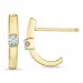diamant halfcreool in 14 karaat goud met diamant