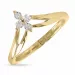 diamant gouden ring in 14 karaat goud 0,02 ct