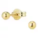 3 mm bolletje gouden oorbellen in 9 karaat goud