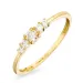 smal witte zirkoon ring in 9 karaat goud