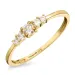 smal witte zirkoon ring in 9 karaat goud