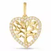 hart boom van het leven hanger in 9 karaat goud