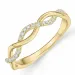 diamant ring in 14 karaat goud 0,15 ct