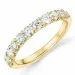 diamant ring in 14 karaat goud 0,75 ct