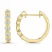 16 mm briljant creool in 14 karaat goud met diamant
