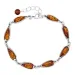 barnsteen armband in zilver