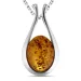 barnsteen ketting in zilver met hanger in zilver