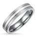 Ring in titanium en zilver