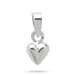 5,5 x 8,5 mm hart hanger in zilver - Amoré