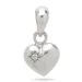 9 x 11 mm hart hanger in zilver - Amoré