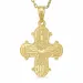 dagmarkruis ketting in verguld sterlingzilver met hanger in 8 karaat goud - Amoré
