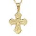 dagmarkruis ketting in verguld sterlingzilver met hanger in 8 karaat goud