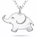 Klein olifant ketting in zilver