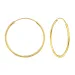 30 mm creool in verguld zilver