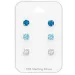 5 mm blauwe zirkoon oorsteker in zilver