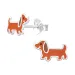 honden kinder oorbellen in zilver - Little Ones