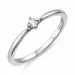 lab grown diamant solitaire ring in gerodineerd zilver