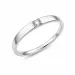 lab grown diamant solitaire ring in gerodineerd zilver