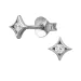 lab grown diamant oorsteker in zilver met lab grown diamant 