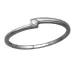 lab grown diamant solitaire ring in gerodineerd zilver