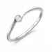lab grown diamant solitaire ring in gerodineerd zilver
