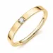 lab grown diamant mémoire ring in verguld sterlingzilver