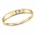 lab grown diamant mémoire ring in verguld sterlingzilver