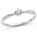 lab grown diamant solitaire ring in zilver