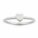 hart maansteen ring in zilver