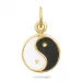 yin yang hanger in verguld sterlingzilver