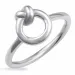 knoop ring in zilver