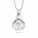 mossel parel ketting in zilver