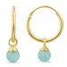 12 mm amazoniet creool in verguld zilver - Loom Stones