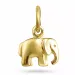 Olifant hanger in verguld sterlingzilver