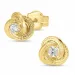 zirkoon oorsteker in 9 karaat goud met zirkoon - Gold Collection