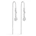 Studio Z Tangled ketting oorbellen in zilver witte zirkoon